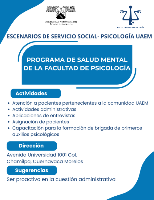Programa de salud mental de la facultad de psicología