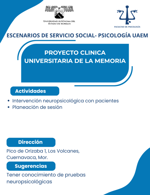 Proyecto clínica universitaria de la memoria